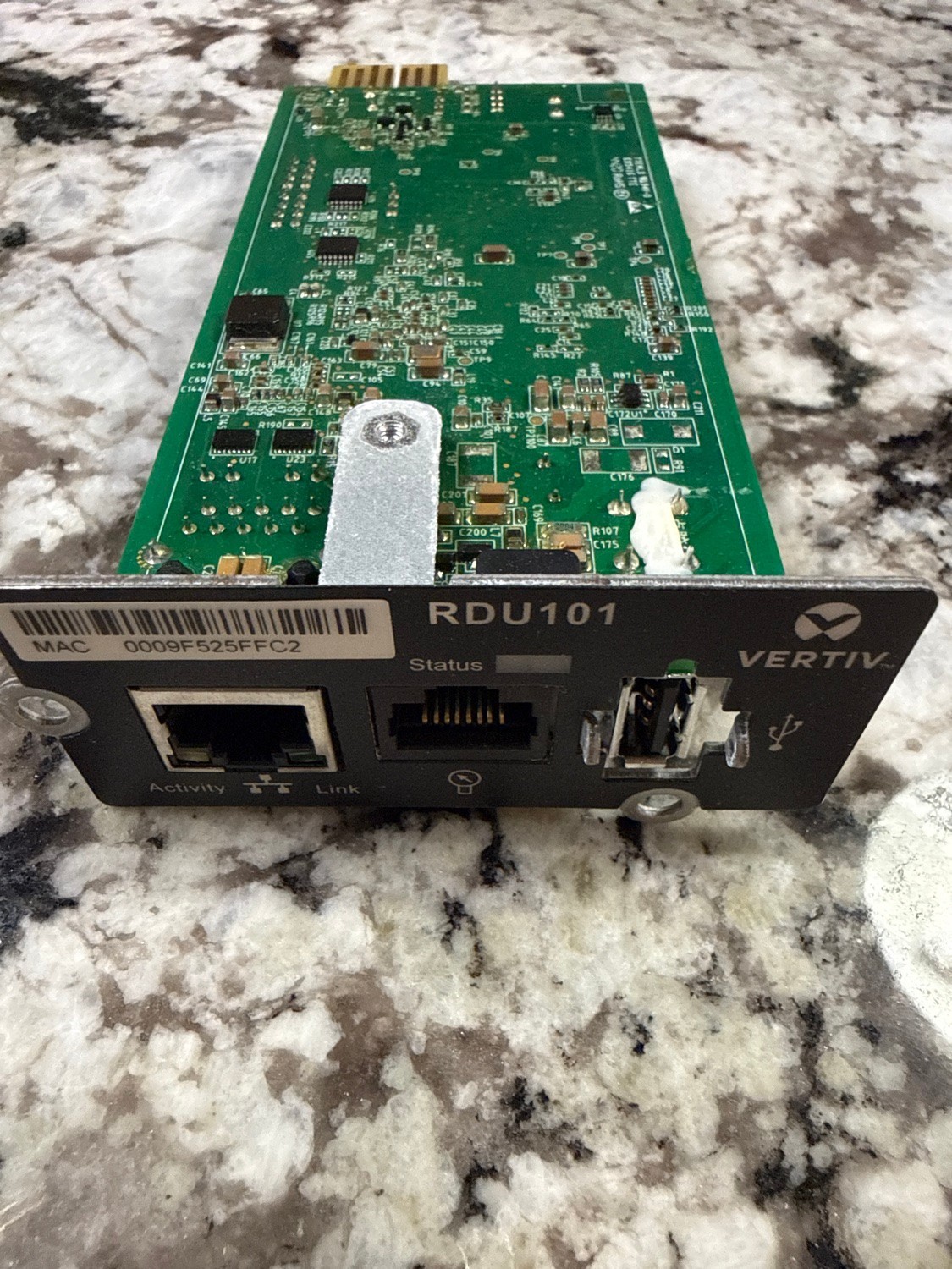 Vertiv Liebert RDU101 IntelliSlot Network Card - Used Tested Pull Bare Card