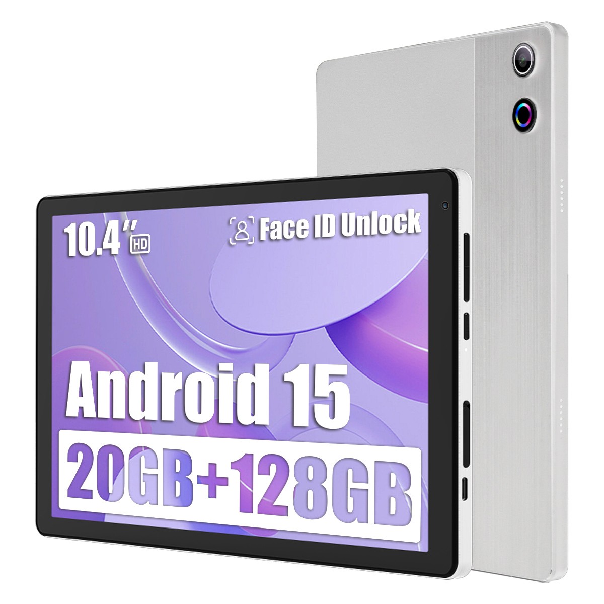 Ultra Fast Android 15 Tablet 10.4 inch 5000mAh 128GB+1TB(TF)  Wifi 6 Goodle Play