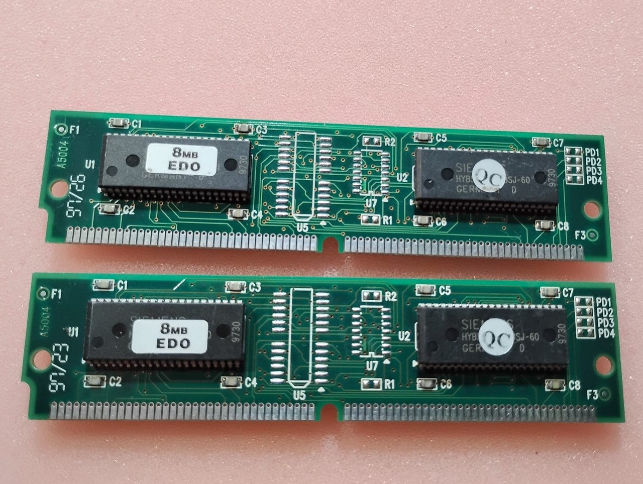 16MB 2x8MB ADVANTAGE SIEMENS EDO DRAM 60ns 72-Pin Desktop SIMM Memory Ram KIT