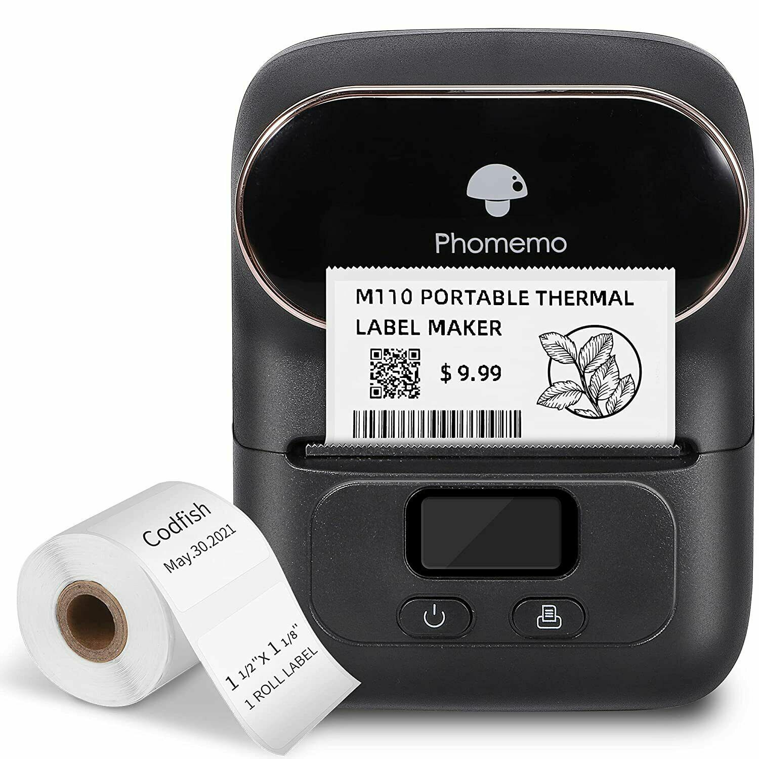 Phomemo Label Maker Machine Thermal Bluetooth Mini Label Barcode Printer LOT