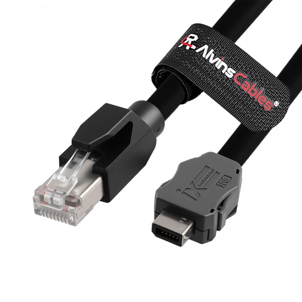 50cm IX Industrial Cable IX30G-A-10S-CV(7.0) A Key RJ45 for PLC Machine Vision