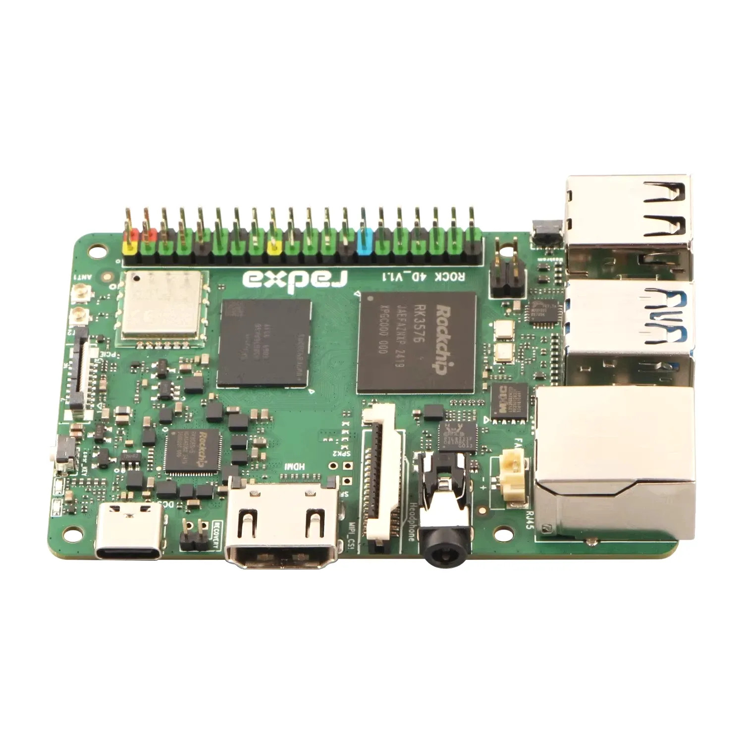 Radxa ROCK 4D RK3576 8-Core SBC 6TOPS NPU AI Edge Computing Board