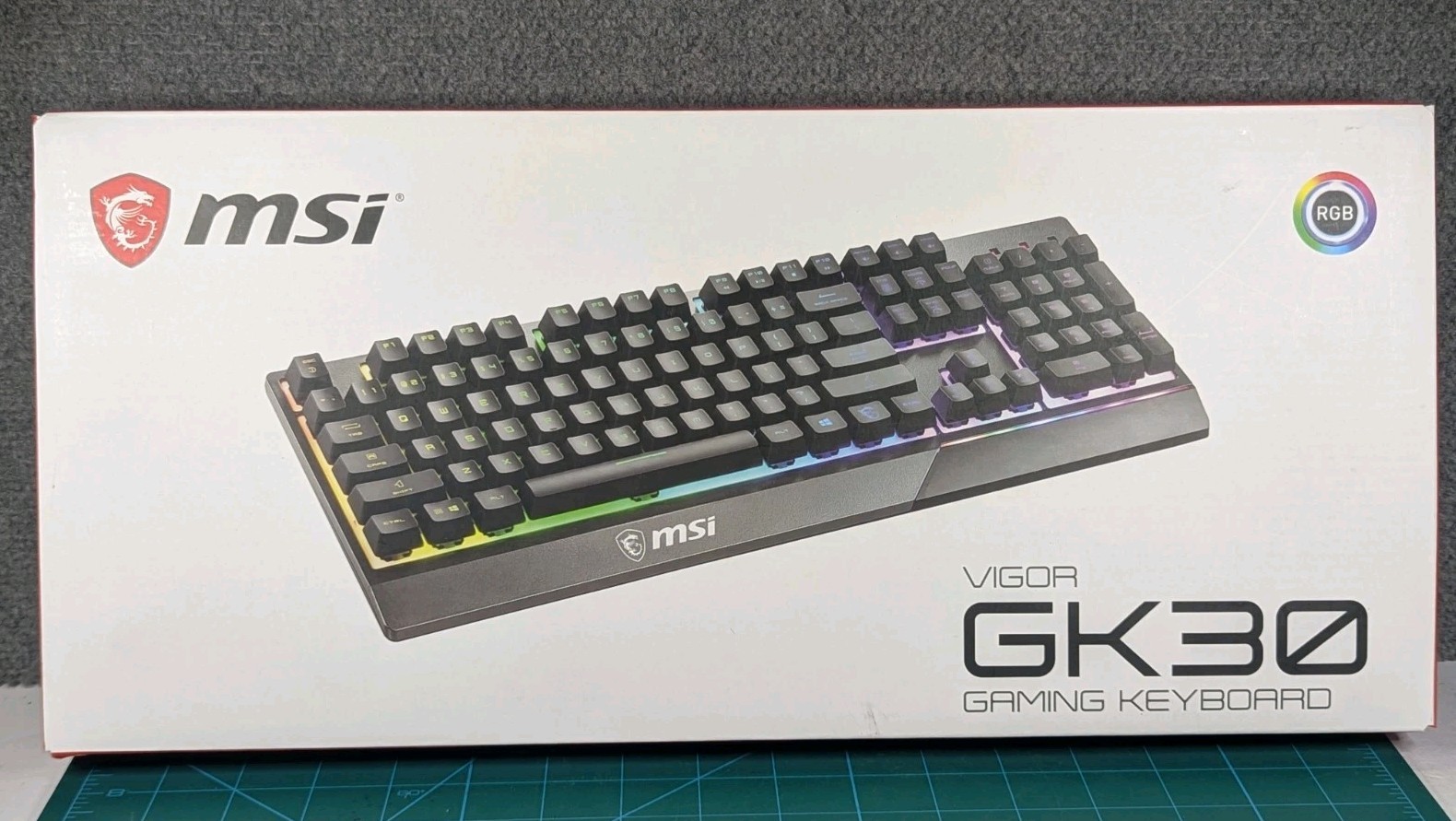 MSI Vigor GK30 RGB Mechanical Gaming Keyboard - NEW Open Box