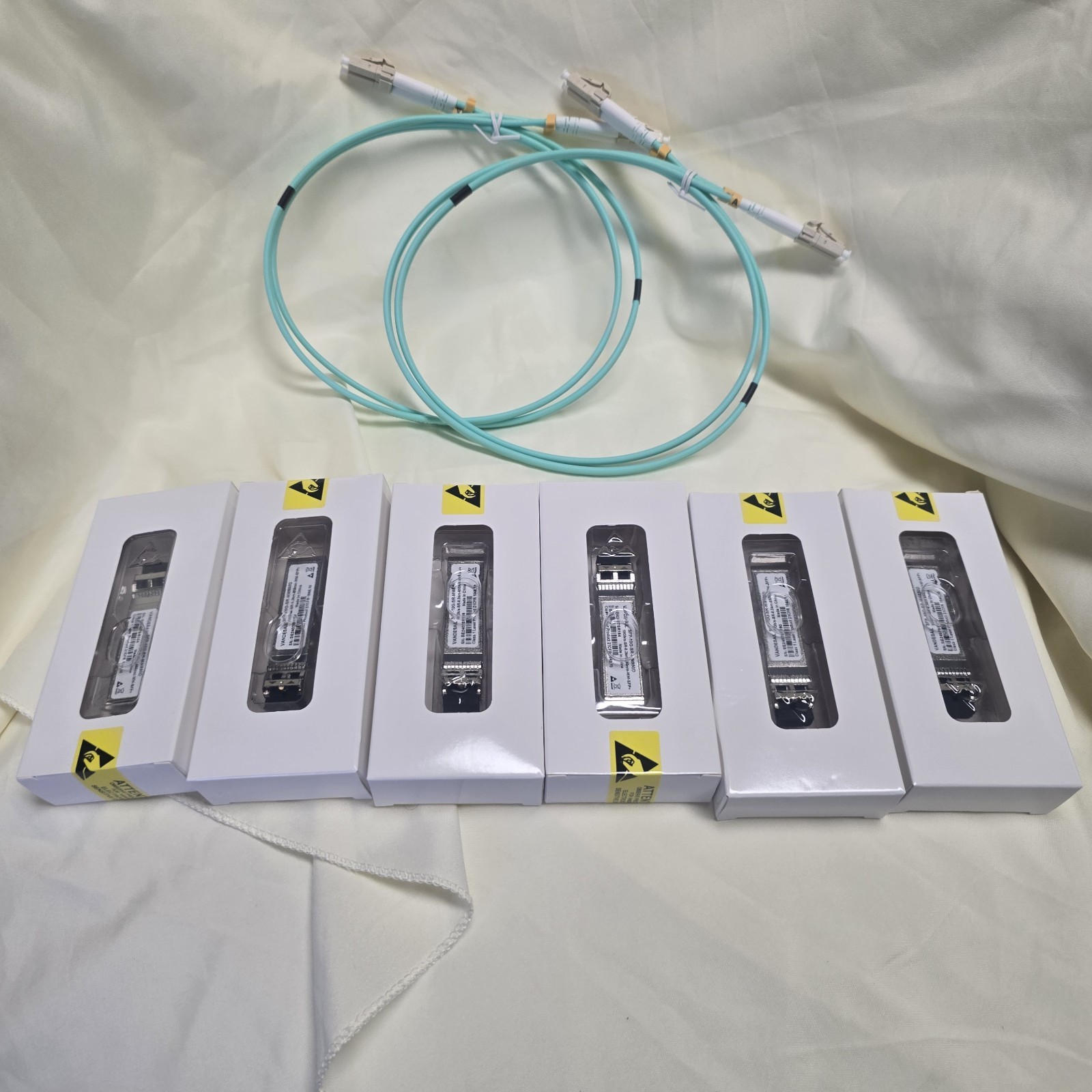 VANDESAIL 6 Pack 10GBase-SR SFP+ LC Transceiver, 10G 850nm Multimode SFP Module