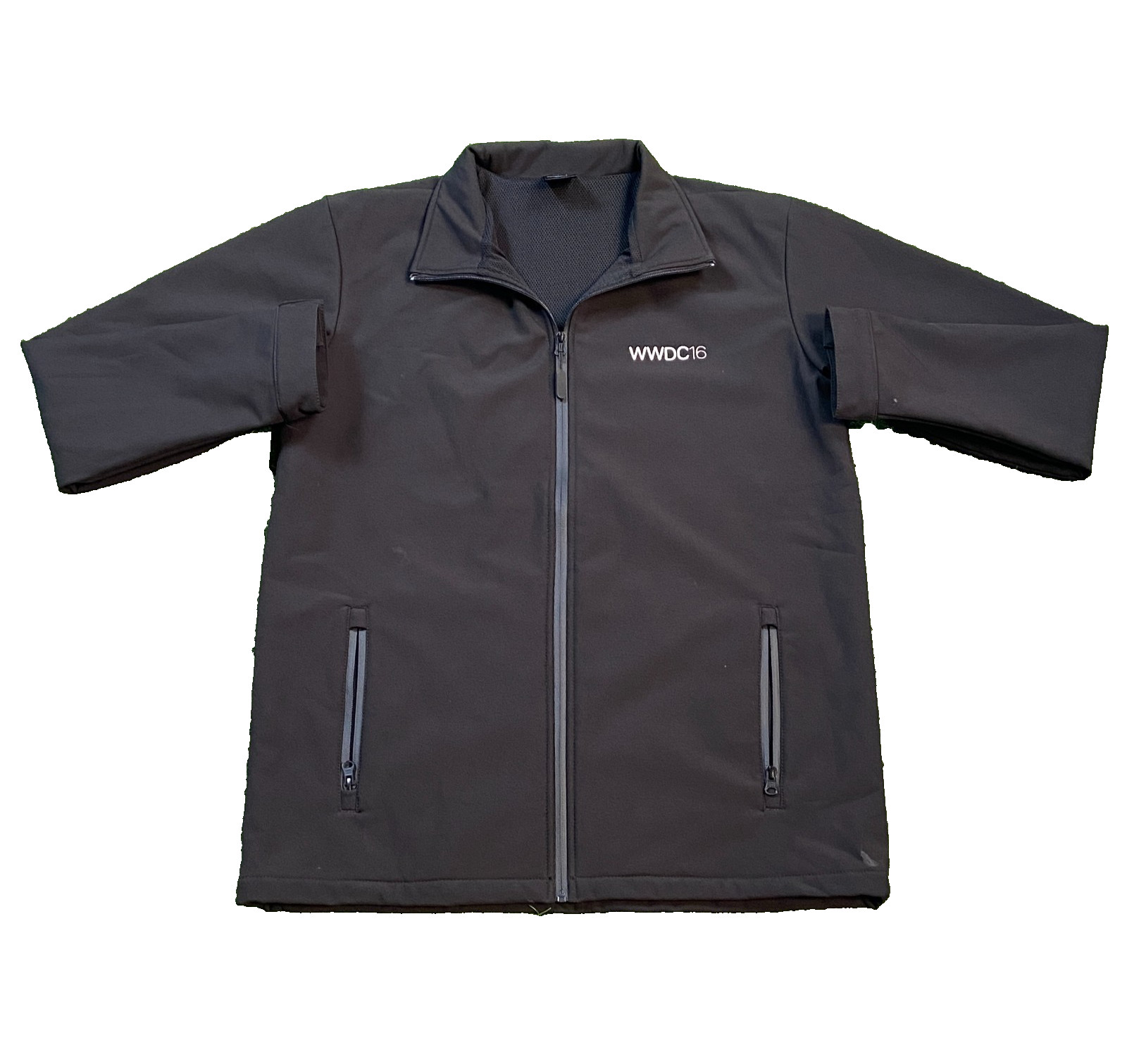 APPLE WWDC 2016 SOFT SHELL JACKET Large Black XCode Swift Developer OS M iPod