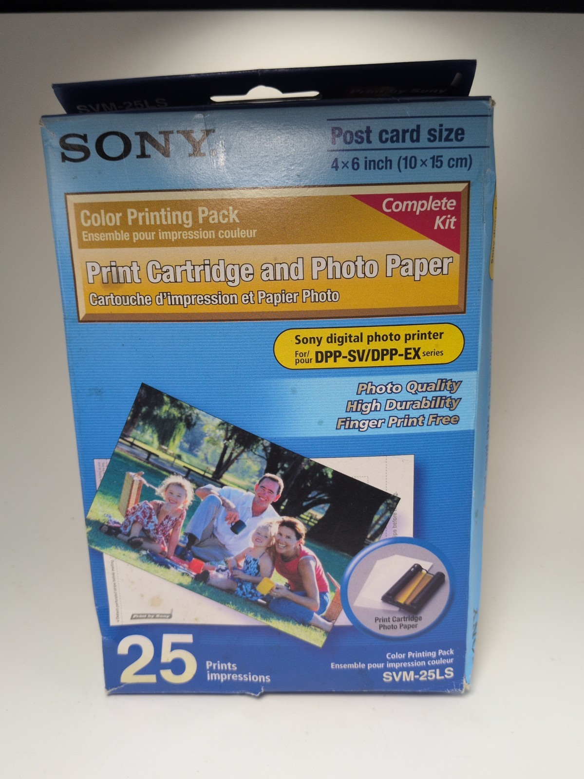 Sony SVM-25LS Print Cartridge & Photo Paper W/ 25 Prints F2 New Opened Box B709