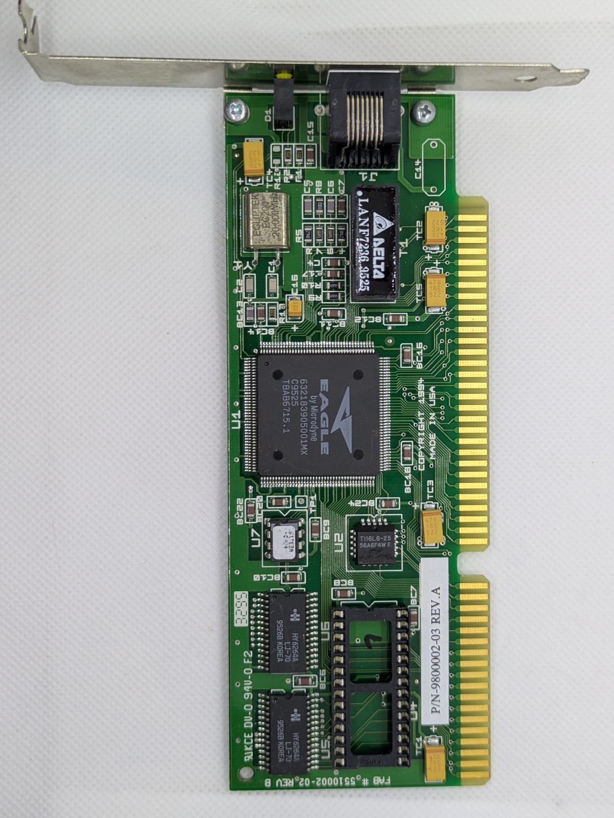 Eagle Microdyne Novell NE2000Tplus ISA Ethernet Network Card