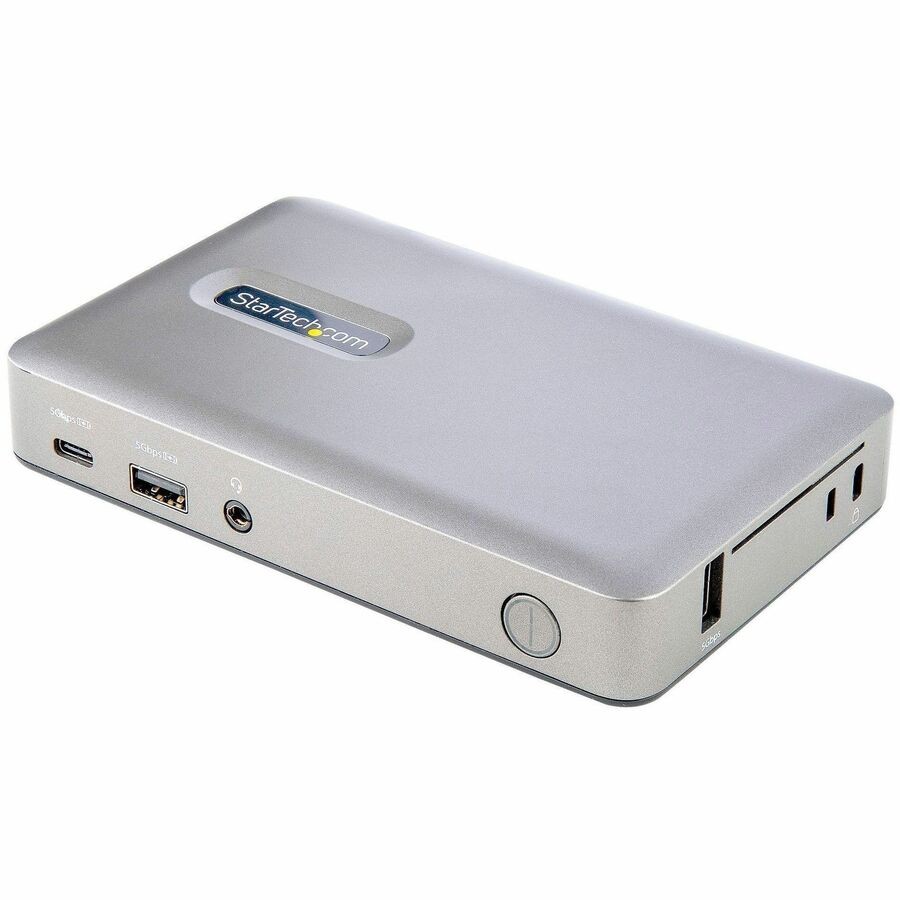 StarTech USB C Dock, USB-C to DisplayPort 4K 30Hz or VGA, 65W PD3.0, 4-Port USB