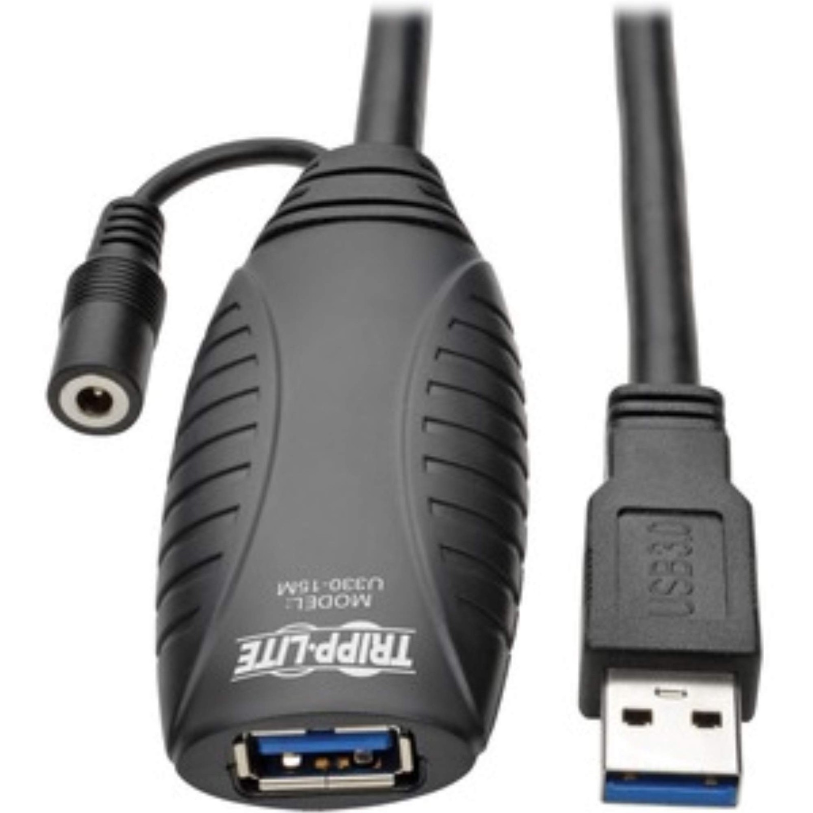 TRIPP LITE Eaton Long USB 3.0 Extension Cable, USB-A, 49ft / 15m, 15M, Black