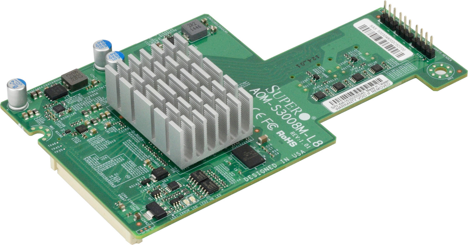 Supermicro AOM-S3008M-L8 Low Profile 12Gb/s Eight-Port SAS Mezzanine Card