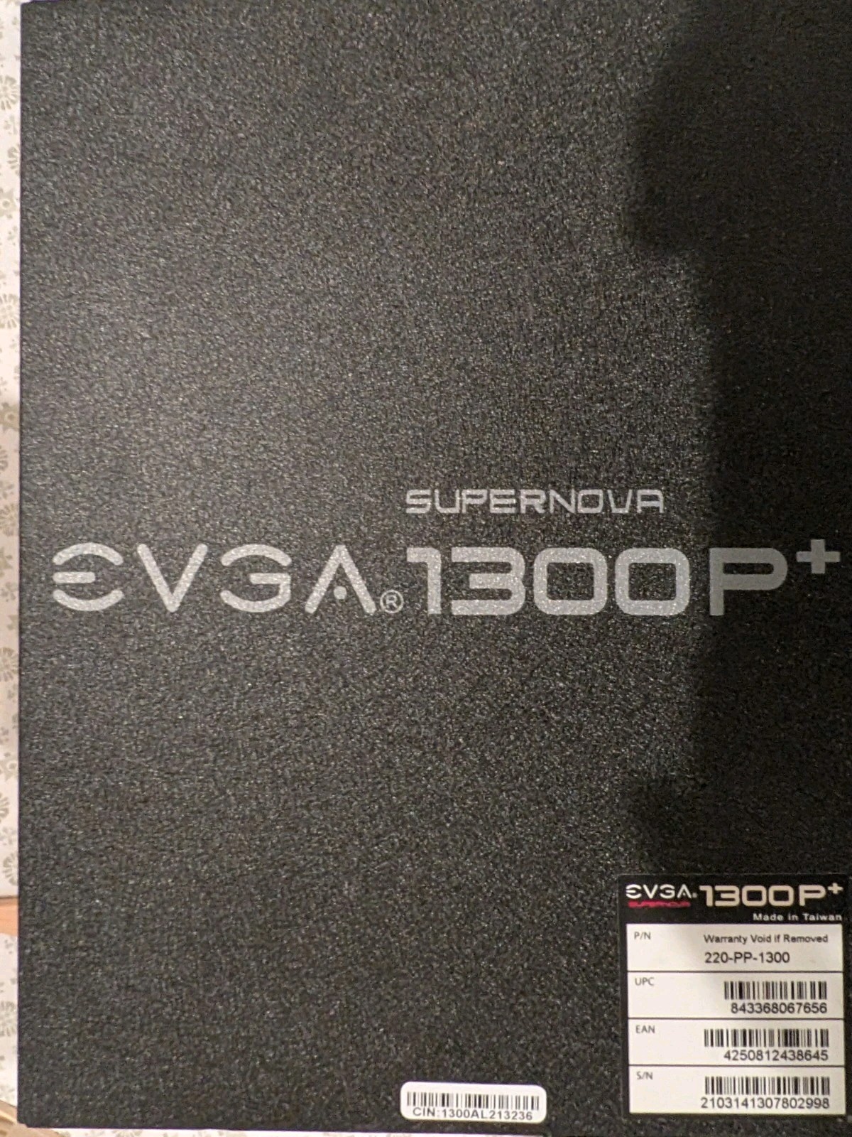 EVGA SuperNOVA 1300 P+ 1300W 80+ Platinum Fully Modular Power Supply With Cables