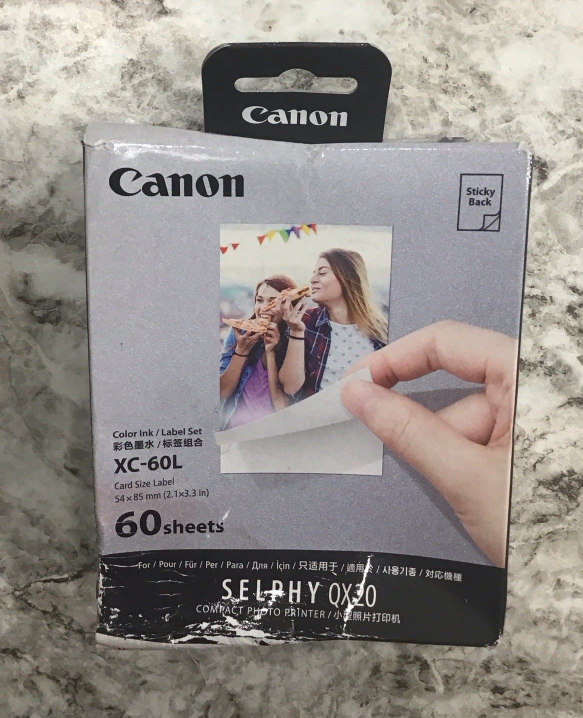 Canon XC-60L Ink/Paper Set (60 Sheets), Damaged Box