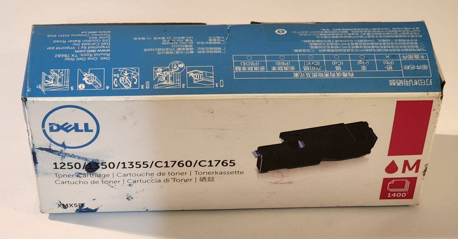 Dell XMX5D Magenta Toner Cartridge High Yield Genuine New Sealed Box