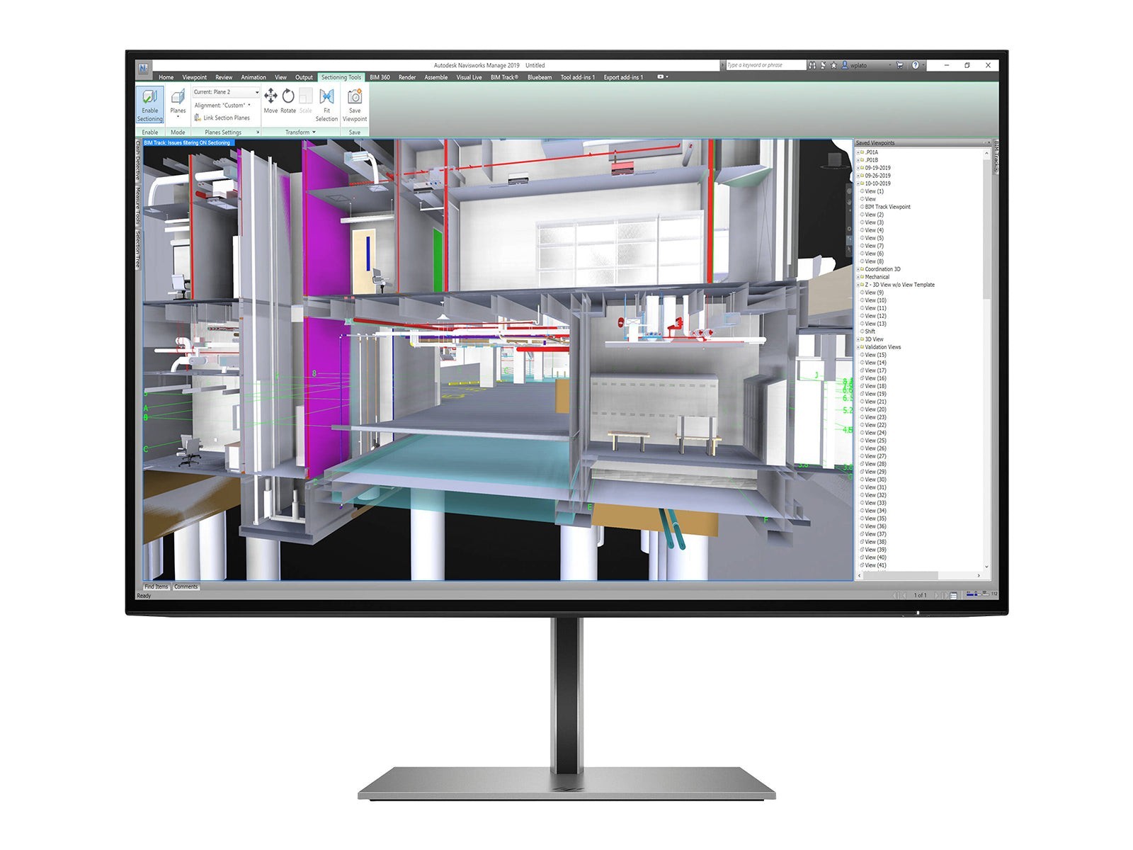 HP Z24u G3 24" WUXGA USB-C Monitor No Base Screen Only for Mounting.