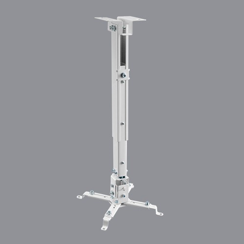 Brateck PRB-2 Height Adjustable Solid Ceiling Projector Bracket - White