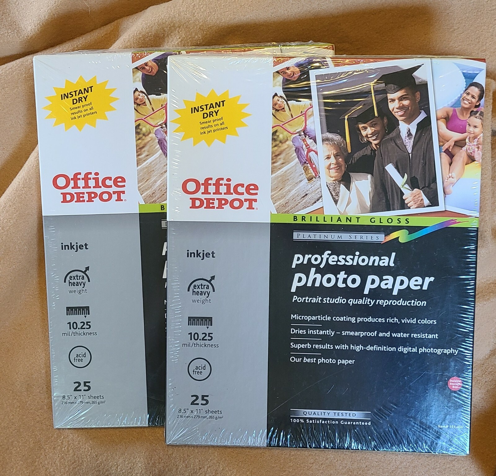 NEW & SEALED Office Depot Professional Photo Paper 50 Sheets 8.5" x 11" Inkjet