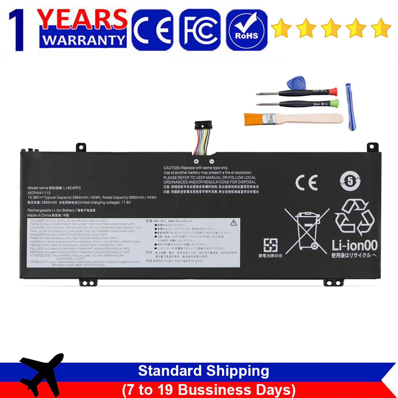 L18C4PF0 L18D4PF0 L18M4PF0 Battery For Lenovo ThinkBook 13S-IML 14S-IML 13S-IWL