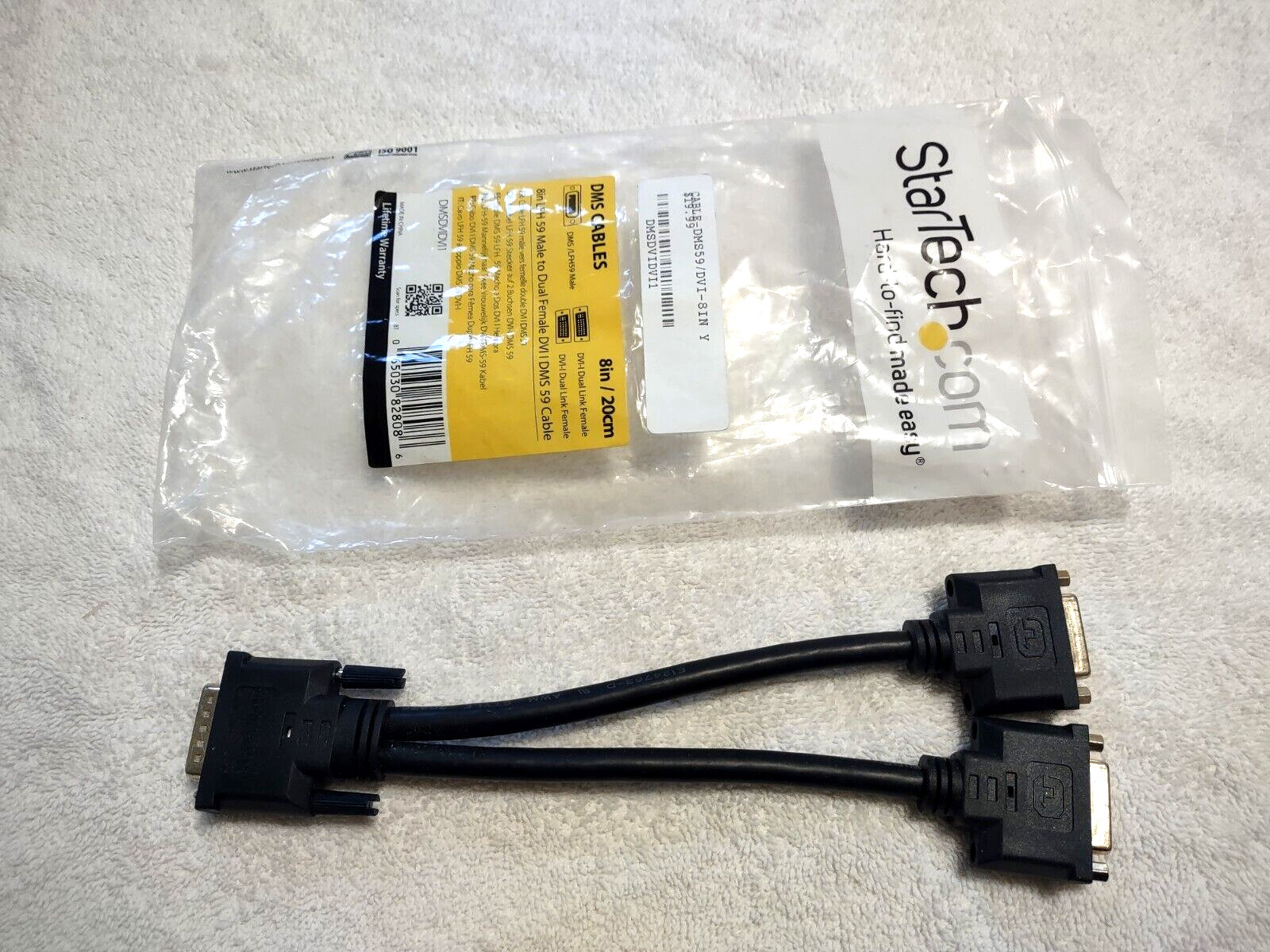 StarTech Dell HP VIDEO CARD SPLITTER CABLE DMS-59 TO DUAL FEMALE DMS 59 Cable