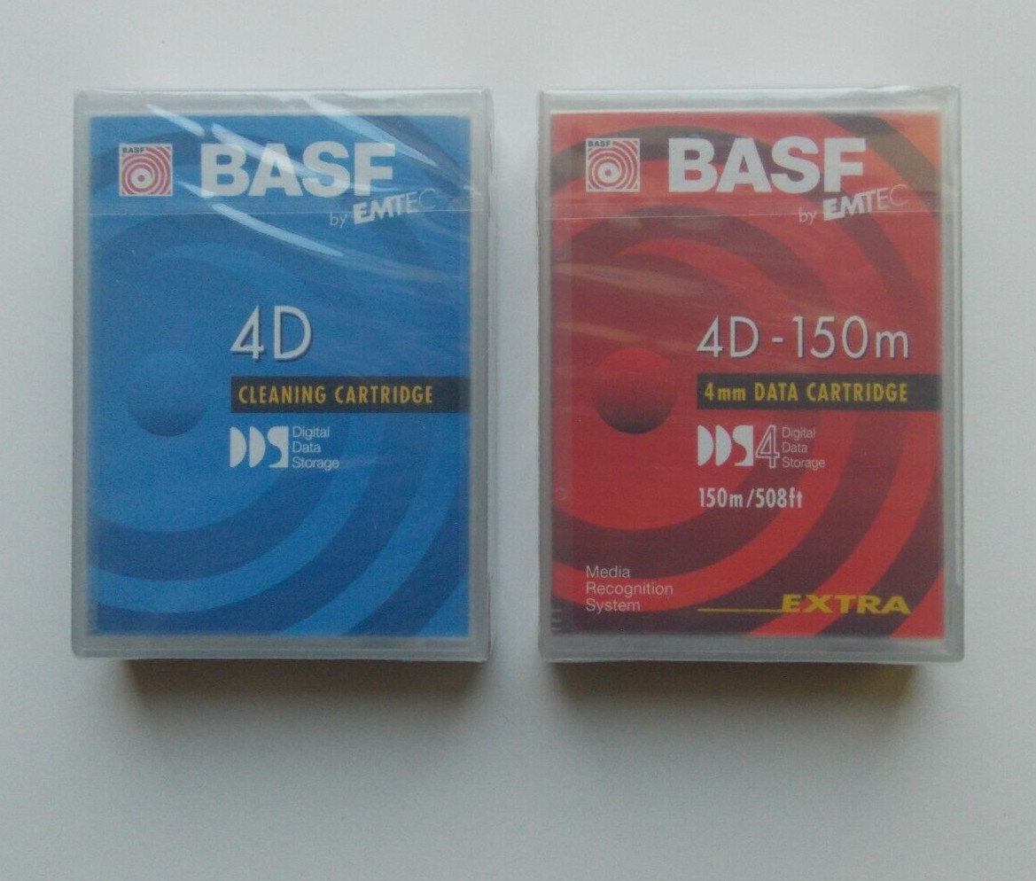 BASF EMTEC 4D DAT DDS Cleaning Cartridge for DAT + BONUS