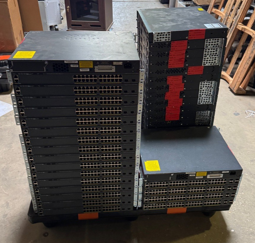Lot of 57 Mixed Model Cisco Catalyst [see description]