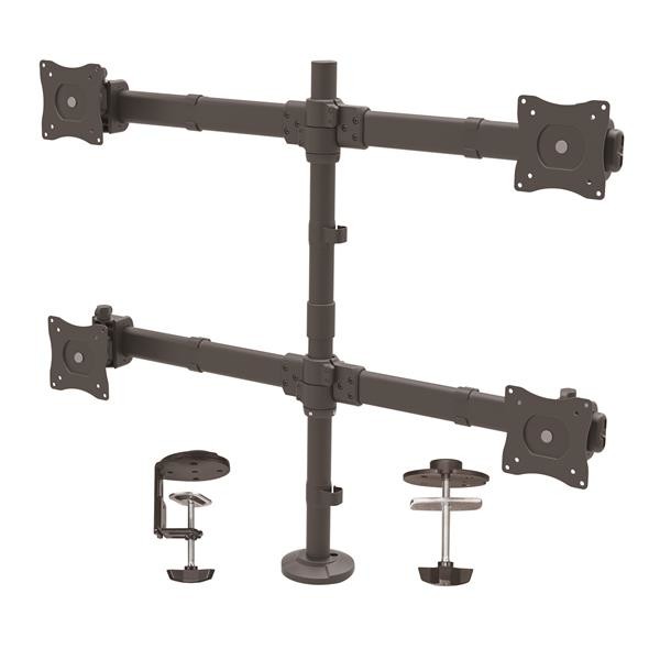 StarTech Quad Articulating Desk Clamp Monitor Arm - Up to 27-inch Screen