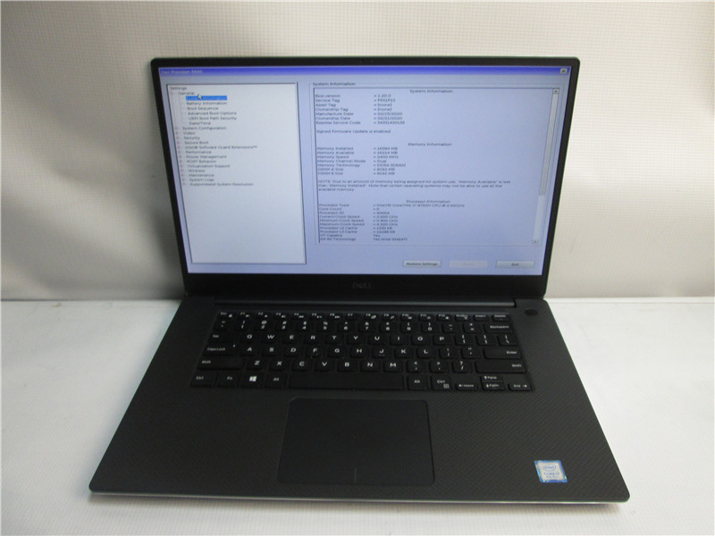 Dell Precision 5540 Laptop i7-9750H 16GB No SSD Windows 10 Pro COA