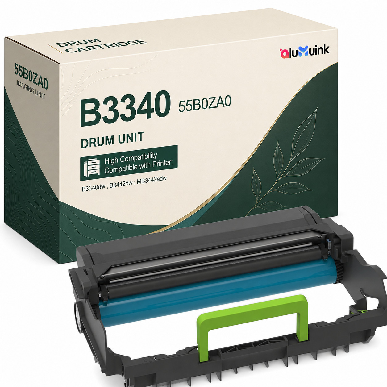 B3340 55B0ZA0 Drum Unit - 1 Pack Replacement for MB3442adw XM1342 M1342