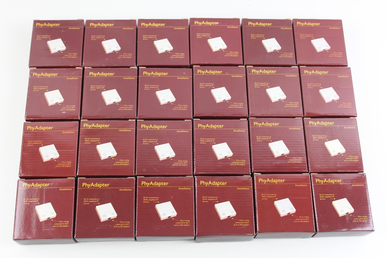 Lot of 24 Phybridge LB-PA111 VOIP PhyAdapter Phone Line RJ11/Ethernet RJ45 New