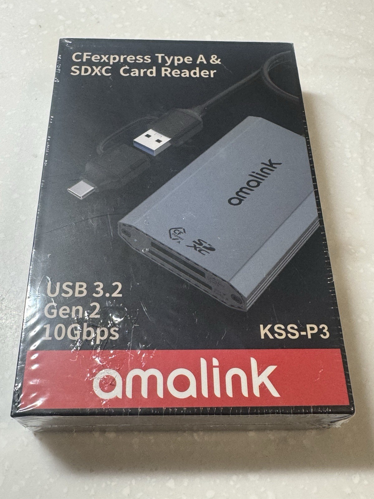 CFexpress Type A & SDXC Gen 2 Card Reader-Dual Slot Adapter w/ USB 3.2 Amalink