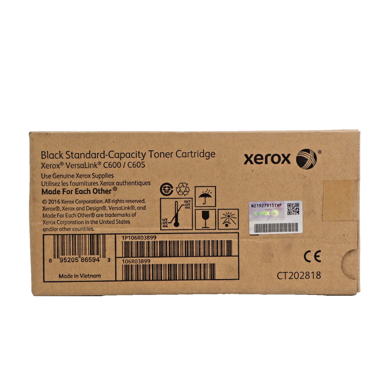 Xerox VersaLink C600/C605 Black Standard Capacity Toner Cartridge 106R03899