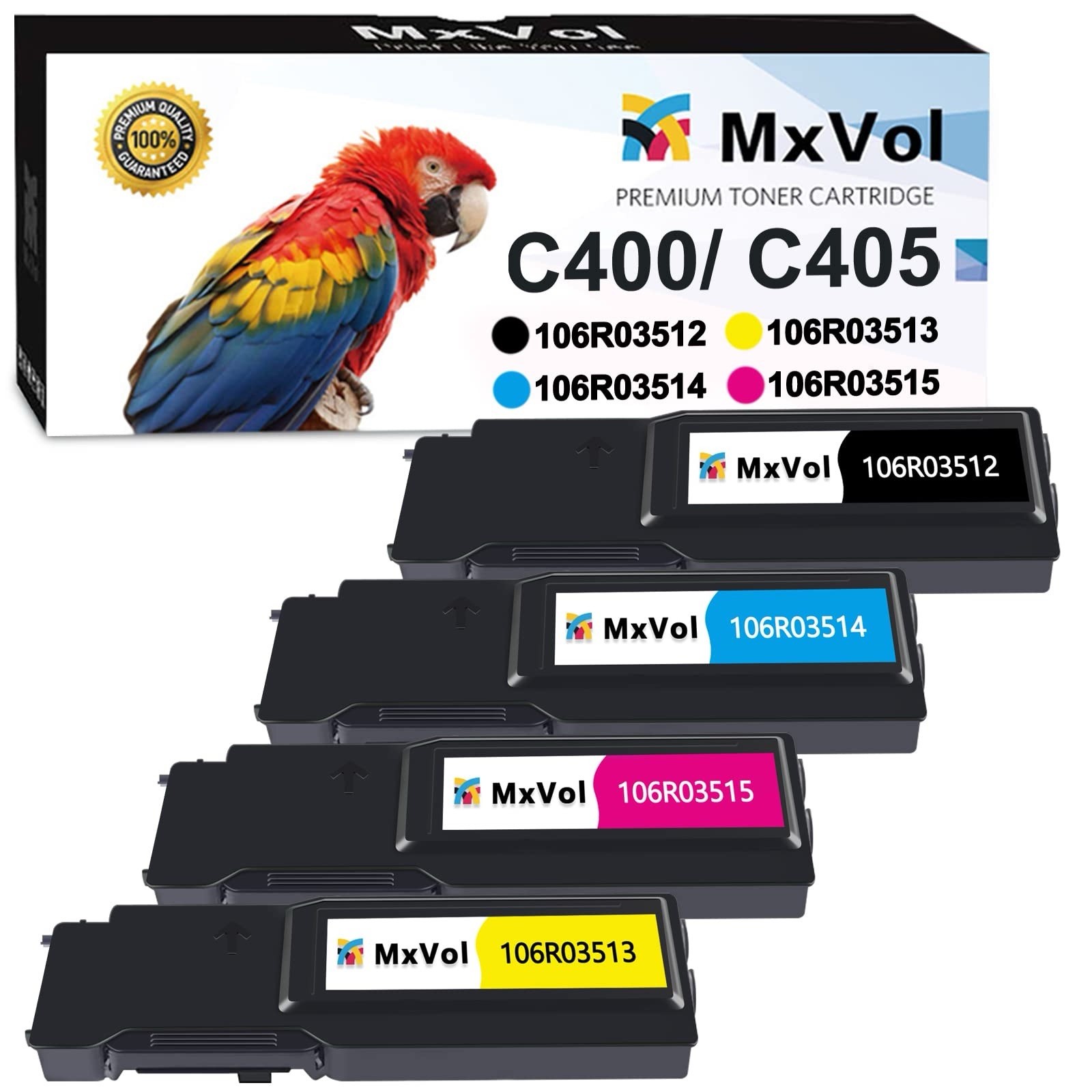 VersaLink C400 C405 Toner Cartridge High-Yield 4-Pack 106R03512 106R03514 106...