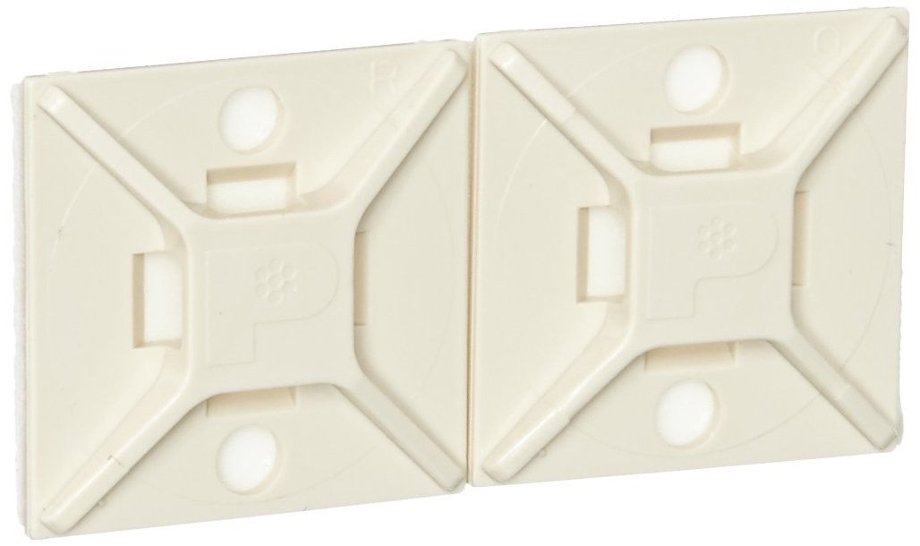 PANDUIT Mount Base with Rubber Adhesive Tape Beige 100 pic ABM2S-A-C15