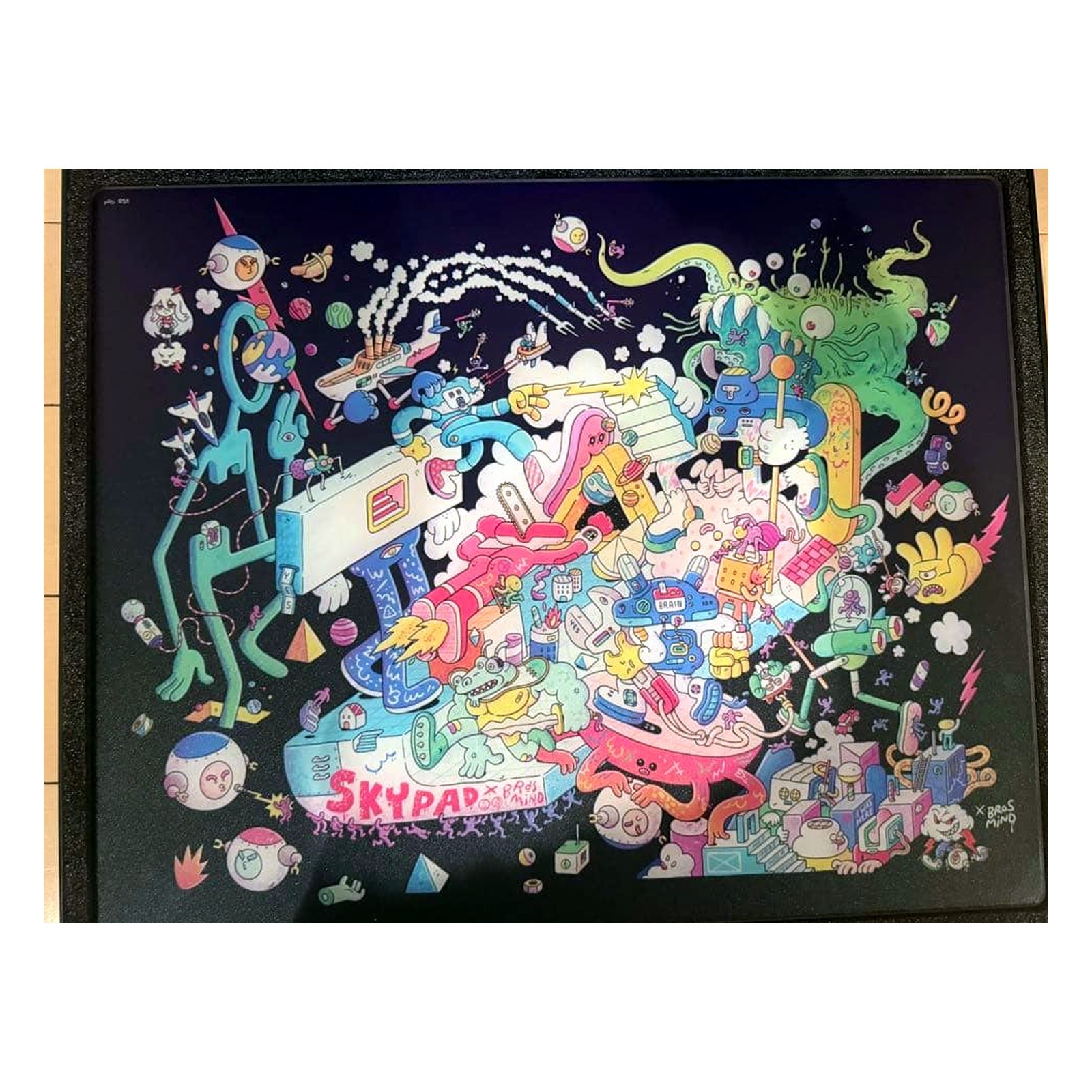 SkyPAD x Brosmind Glass Gaming Mouse Pad Mousepad Japan NEW