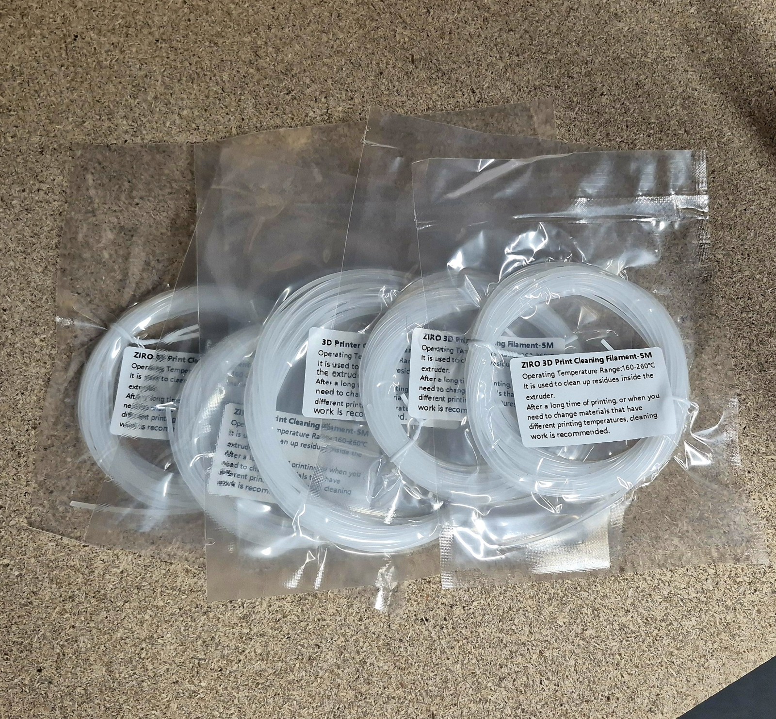 3D Printer Cleaning Filament - 5m (5-pack)