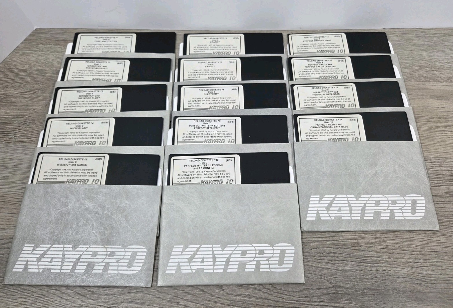 Original RARE Kaypro Reload Disk Set #1–14 CP/M Kaypro 10