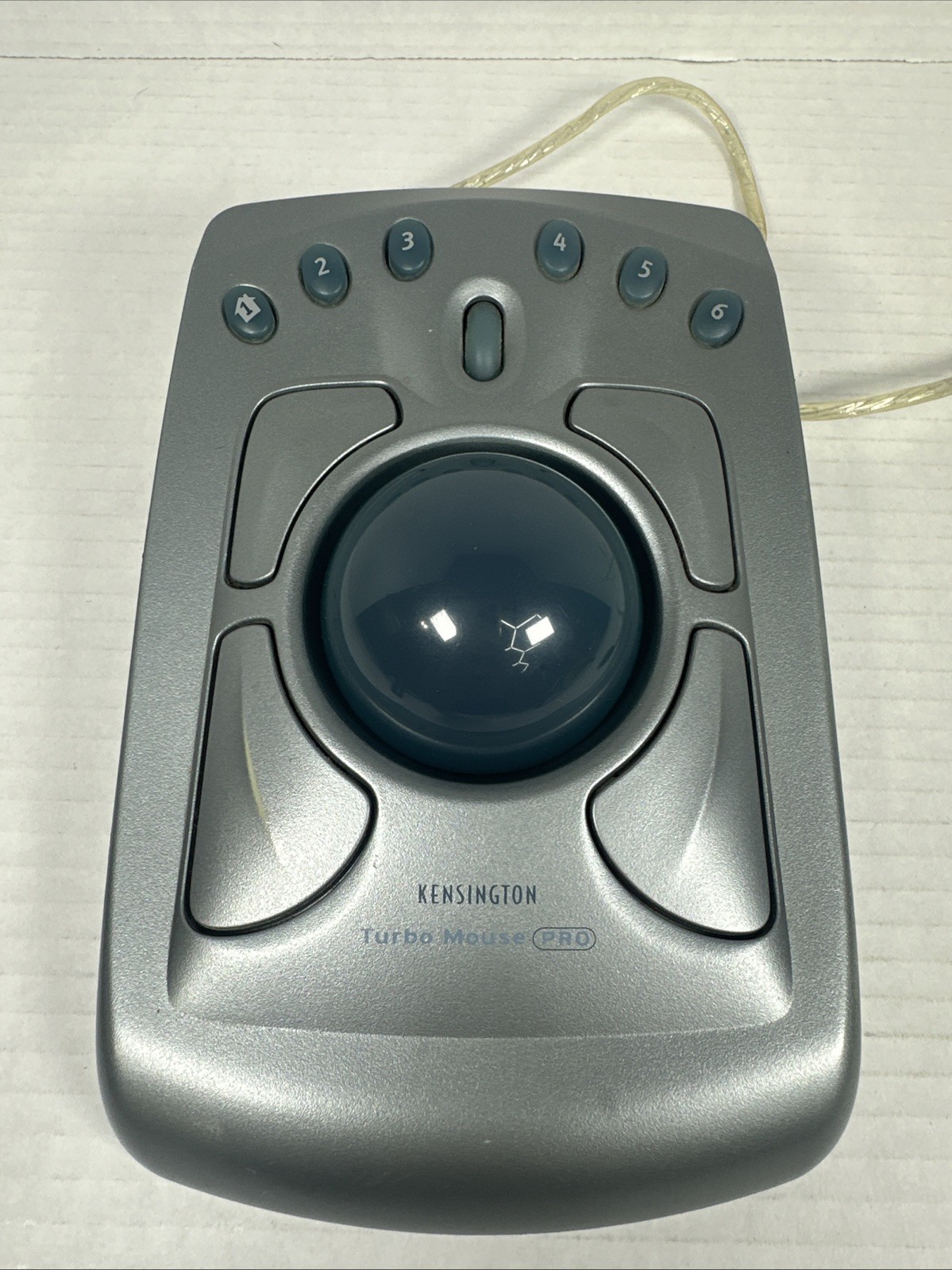 Kensington Turbo Mouse Pro Trackball Model 64214 USB Wired - Tested WORKS