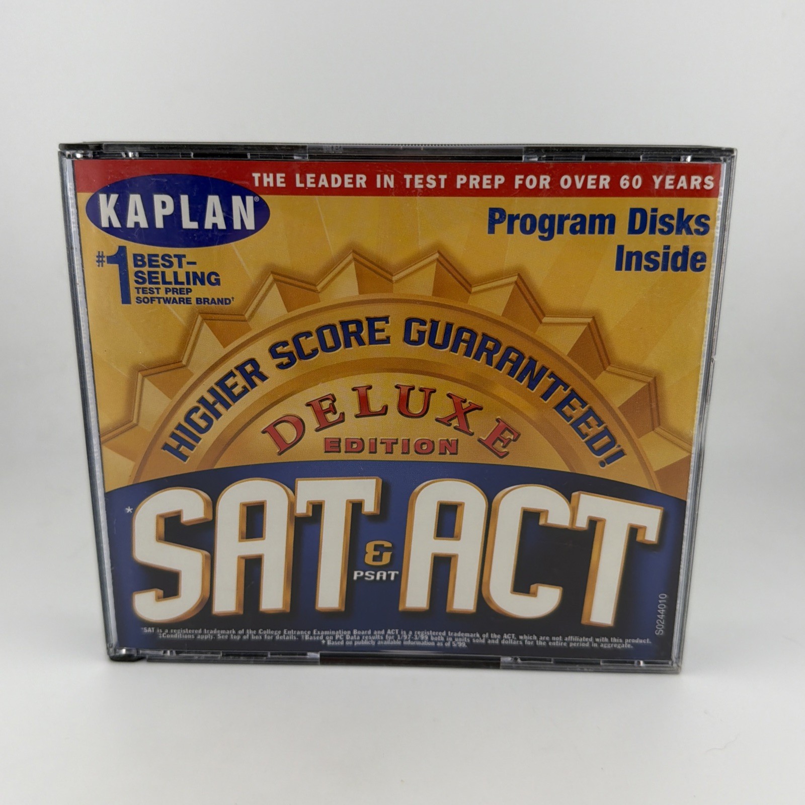 HIGHER SCORE GUARANTEED  SAT, ACT & PSAT DELUXE EDITION 4CD-ROM (1999) No TEST