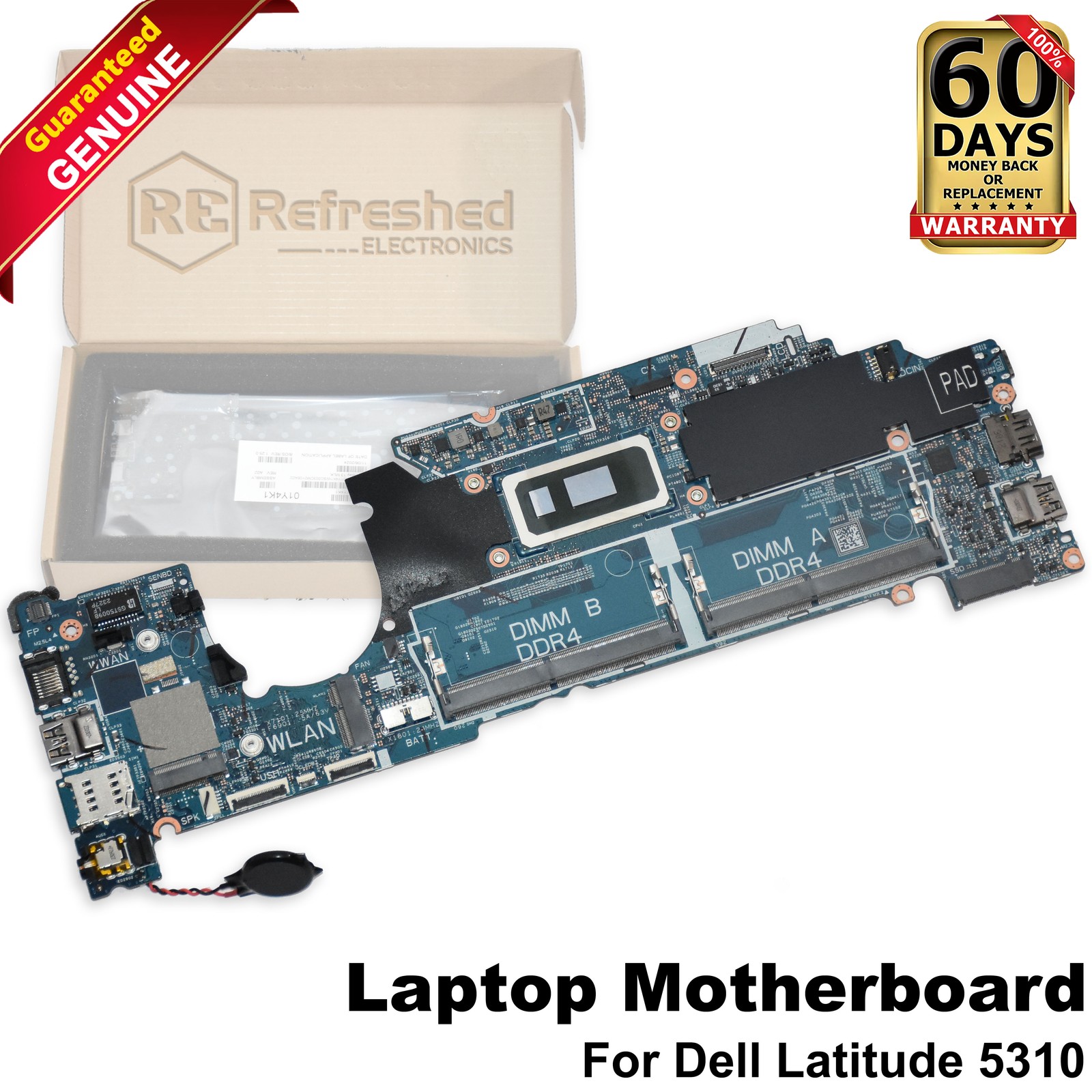 Dell Latitude 5310 2in1 Core i5-10310U Quad-core DDR4 Motherboard 1Y4K1 19840-1