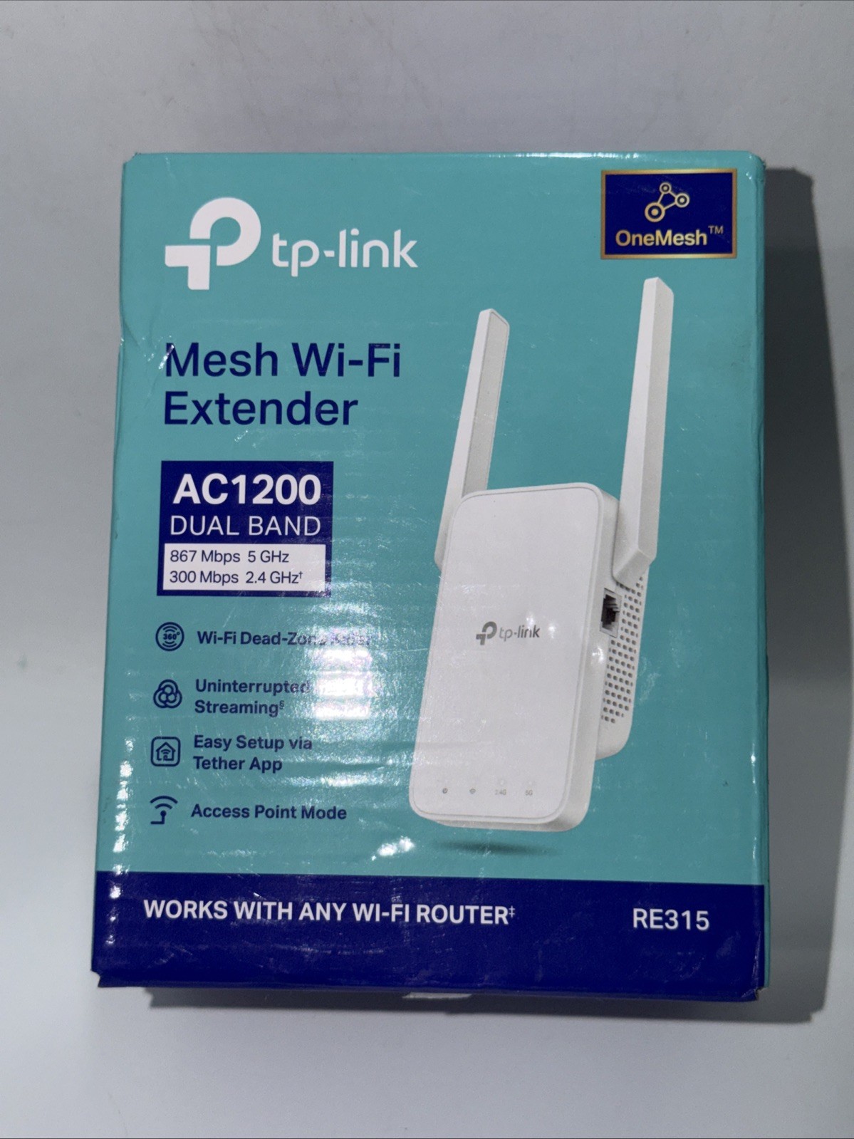 TP-Link RE315 AC1200 Mesh WiFi Range Extender Dual Band OneMesh