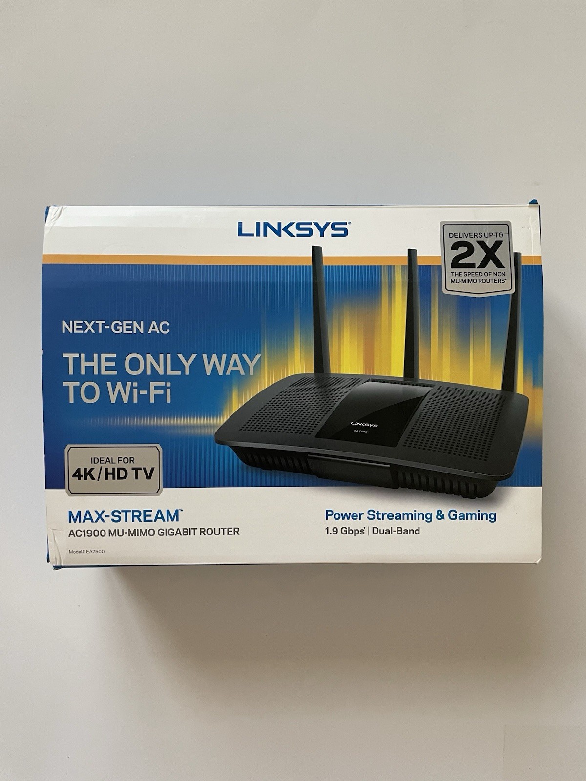 Linksys Max-Stream AC1900 Mu-Mimo Gigabit Router Model# EA7500