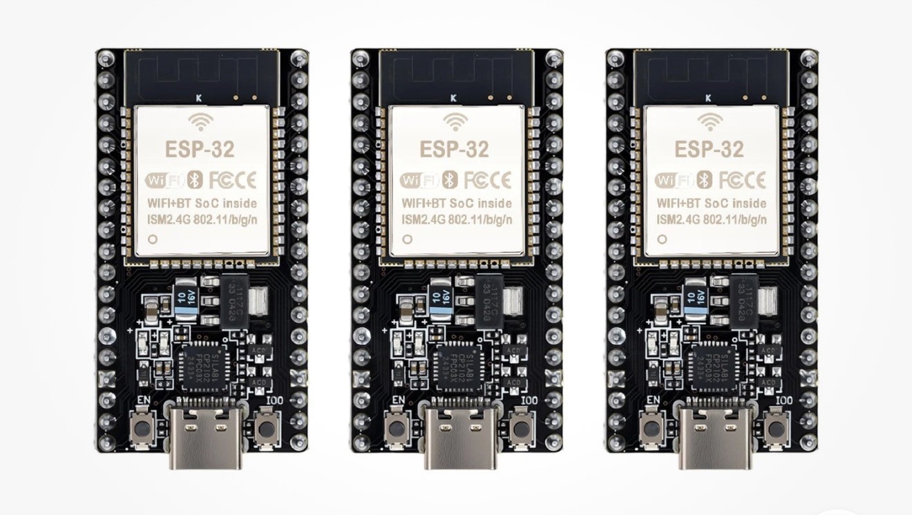 NEW - 3 Packs ESP32-DevKitC-32 Development Board modules by Hibctr