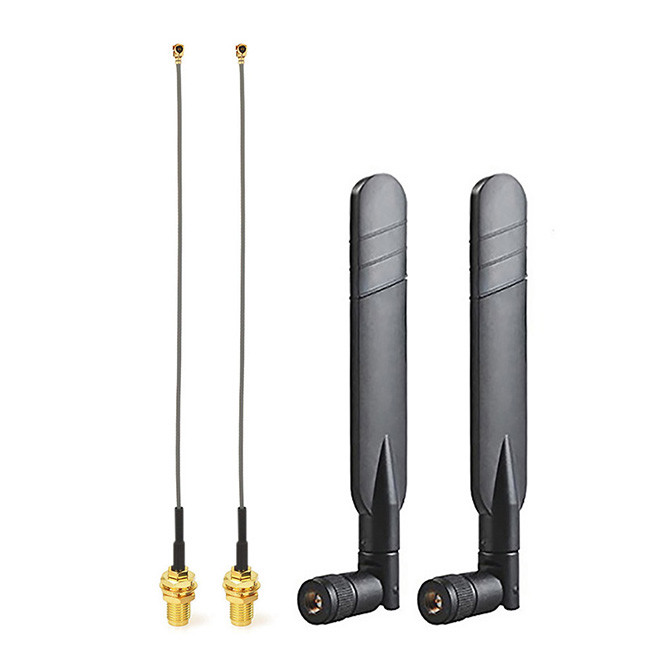 2-Pack 5dBi 868MHz 915MHz 2.4GHz LoRa Z-Wave Zigbee Antenna Kit for Smart Home