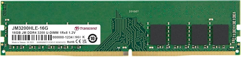 Transcend JetRam UDIMM 16GB, DDR4-3200 (JM3200HLE-16G)