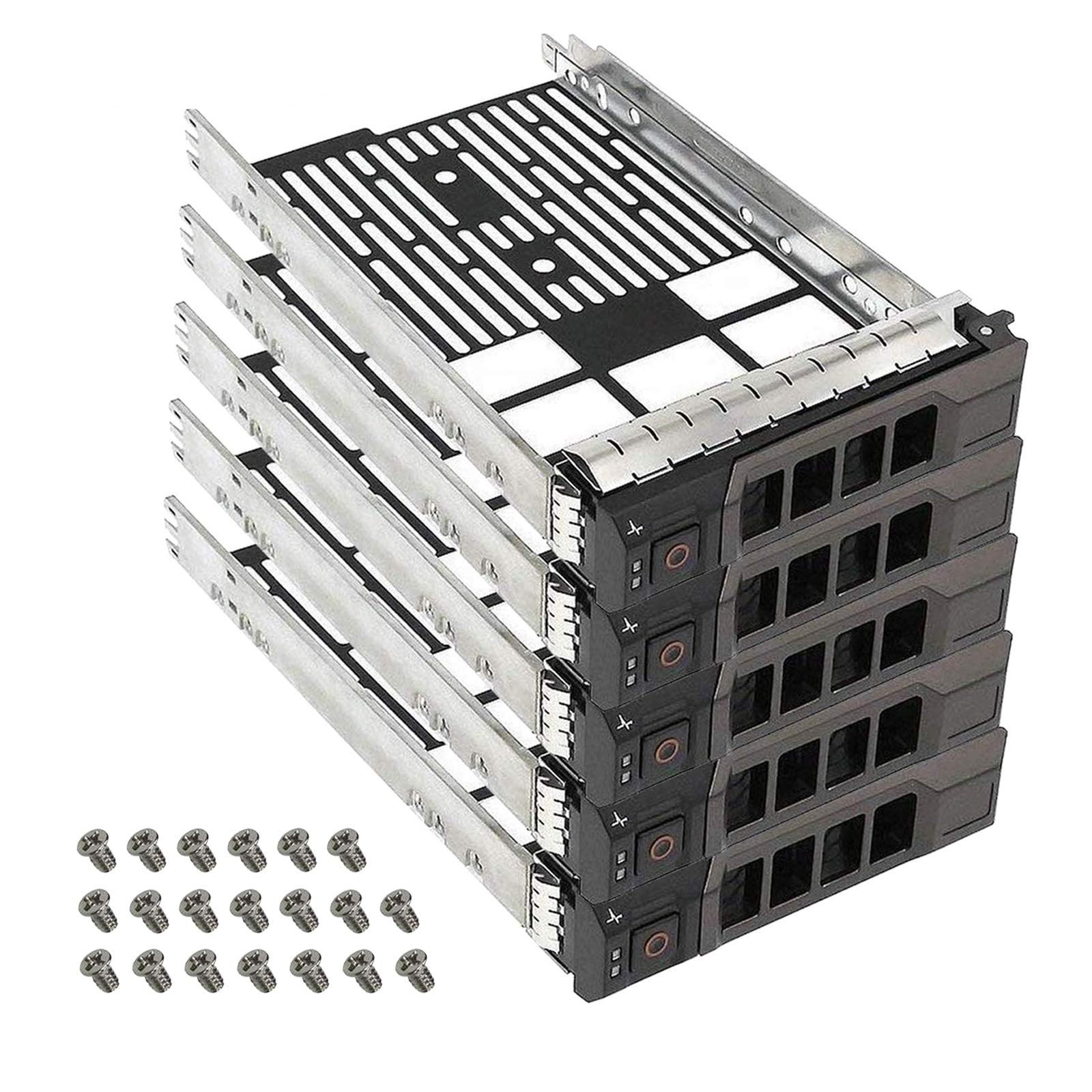 YEECHUN (5 Pack) 3.5" SAS SATA Hard Drive Tray Caddy Replacement 5 PACK 