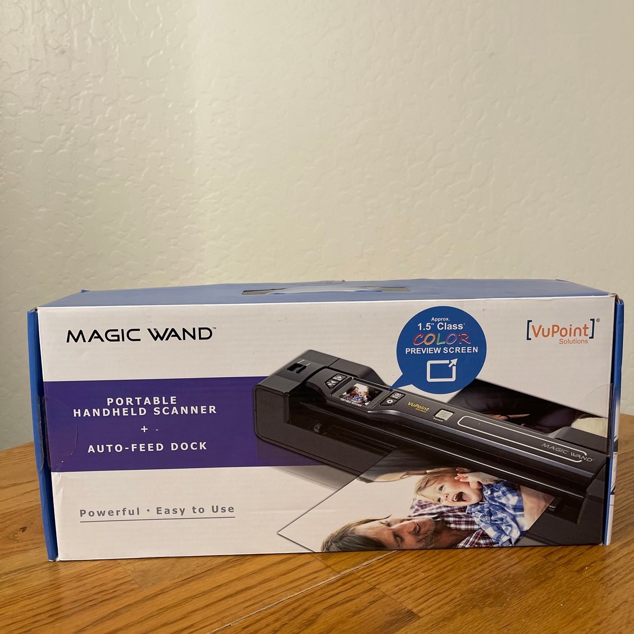 VuPoint Magic Wand Portable Scanner Auto-Feed Dock PDSDK-ST470PU-VP Open Box