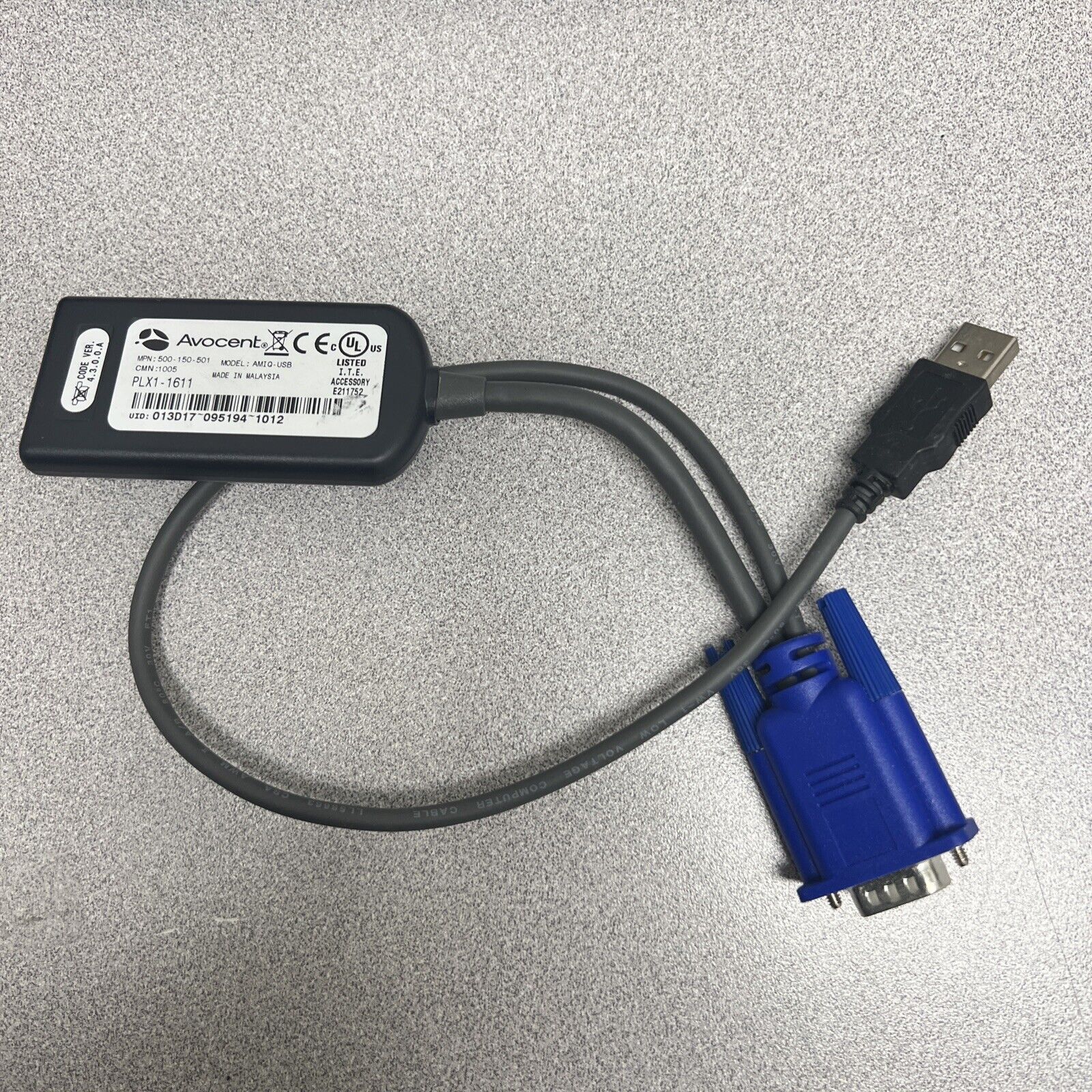 AMIQ-USB Avocent AMIQ USB KVM Extender 4 Pin USB