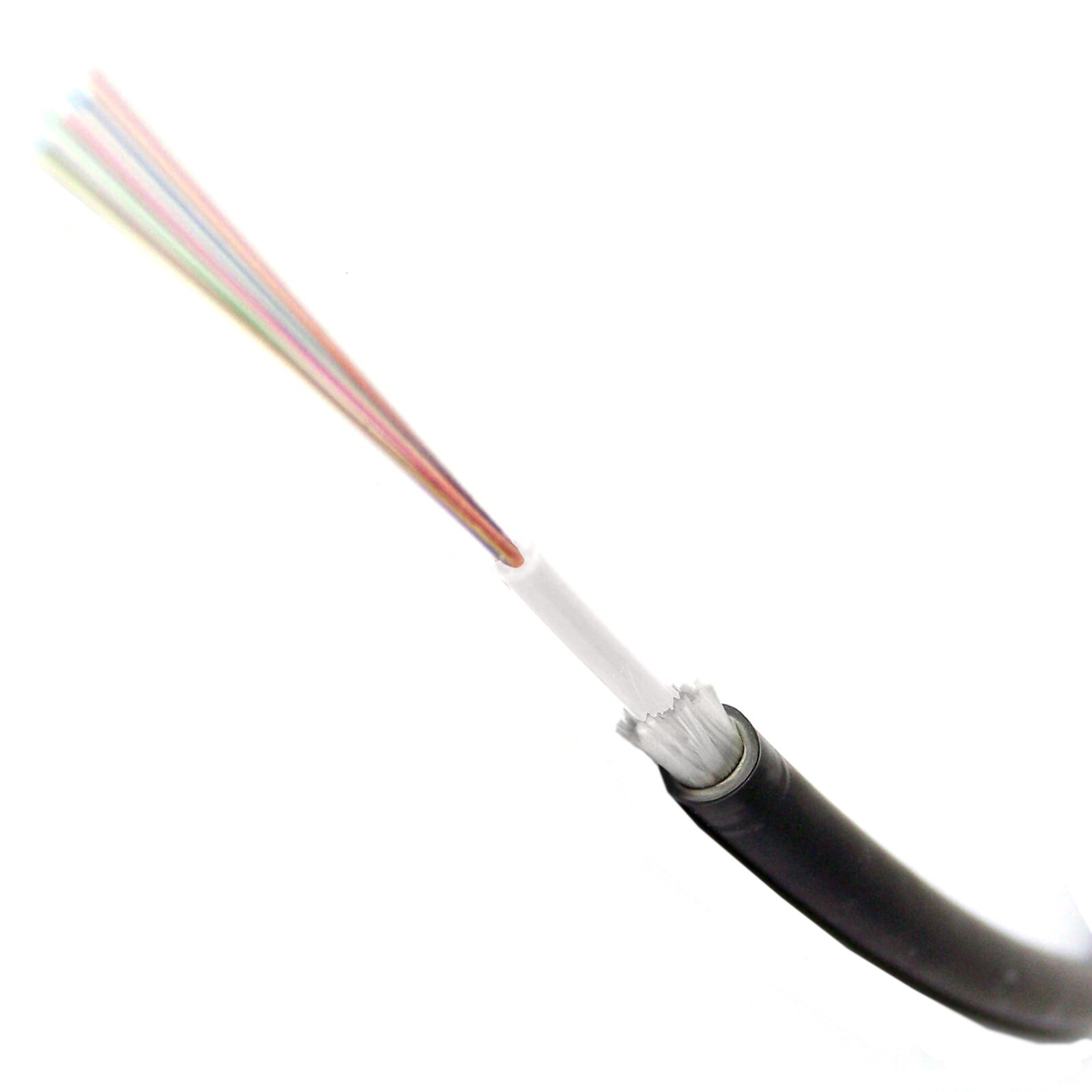12-Strand Single-Mode SJSA Armor Direct Burial Fiber Optic Cable - Per Foot