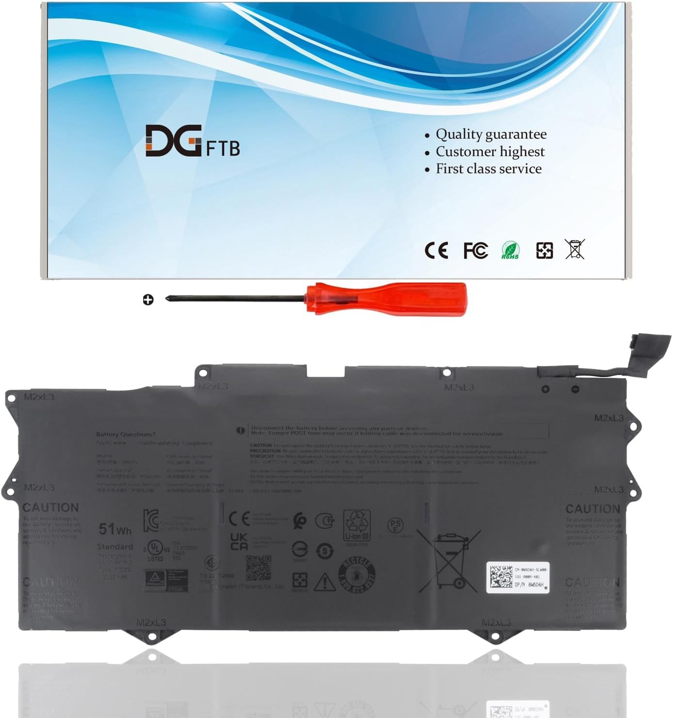 YM15G Laptop Battery Replacement Compatible with Dell XPS 13 9315 Series 9315