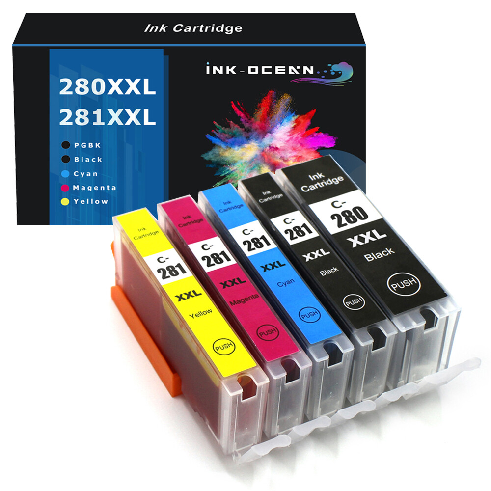 PGI-280 CLI-281XXL Ink Cartridge for Canon PIXMA TS6120 TS6220 TS8120 TR7520 LOT