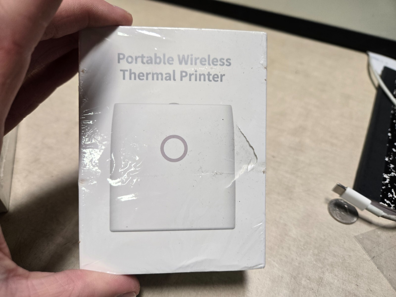 Jadens Portable Wireless Thermal Label Printer JD-21 White Sealed
